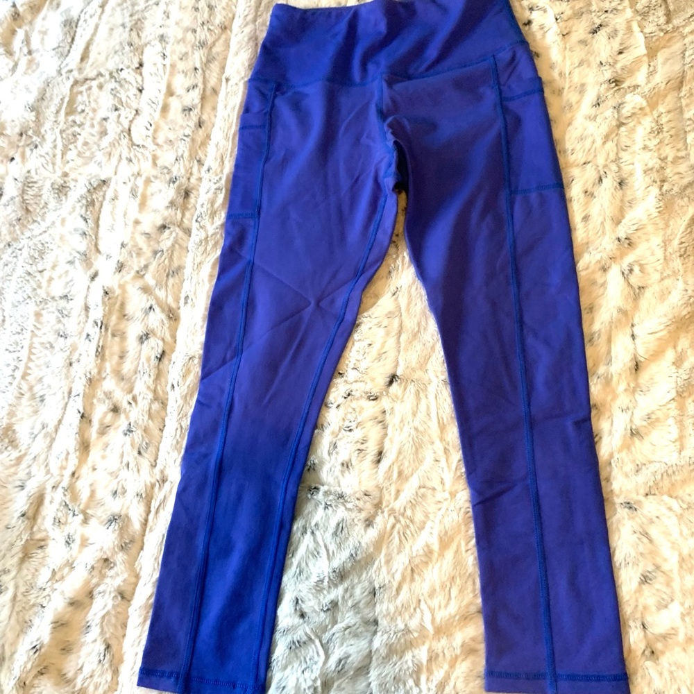 Senita Sweet Blue Dot Ellie 7/8 leggings size XS